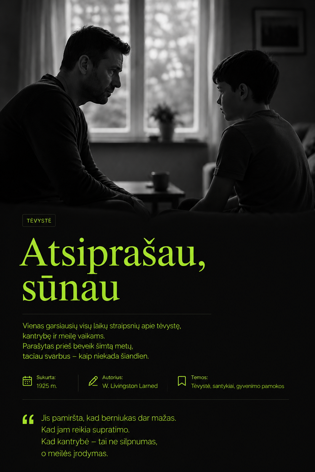 Atsiprašau sunau